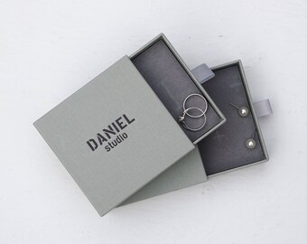 50 Personalized Drawer Jewelry Boxes: Custom Logo Branding