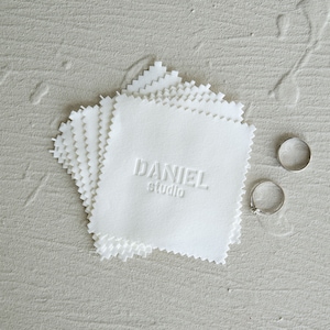 personalized polishing cloth with envelope jewelry cleaning cloth custom jewelry packaging with logo polish jewelry 100pcs 8x8cm
