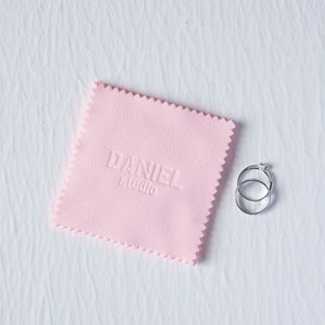 Pano de polimento personalizado, pano de limpeza de joias, embalagem personalizada de joias com logotipo, joias polonesas, 100 peças, 8x8cm