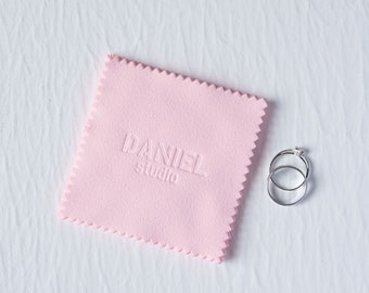 Personalized Jewelry Polishing Cloth: Custom Logo Packaging (100pcs, 8x8cm)