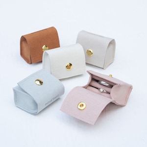 50pcs Personalized Microfiber Ring Pouch: Custom Jewelry Packaging