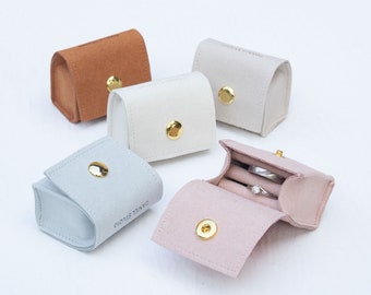 50pcs Personalized Microfiber Ring Pouch: Custom Jewelry Packaging