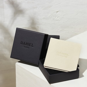 Cajas y bolsas de joyería con logotipo personalizado, caja de embalaje de joyería con bolsa, cajón, caja de cartón, collar, pendiente, 50 Uds.