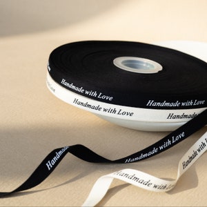 Personalized Cotton Ribbon: Custom Printed Tape, Wedding Favors (100 Yards)