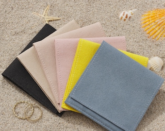 25 Handmade Microfiber Jewelry Pouches: Gift Packaging, Wedding Favor Bags