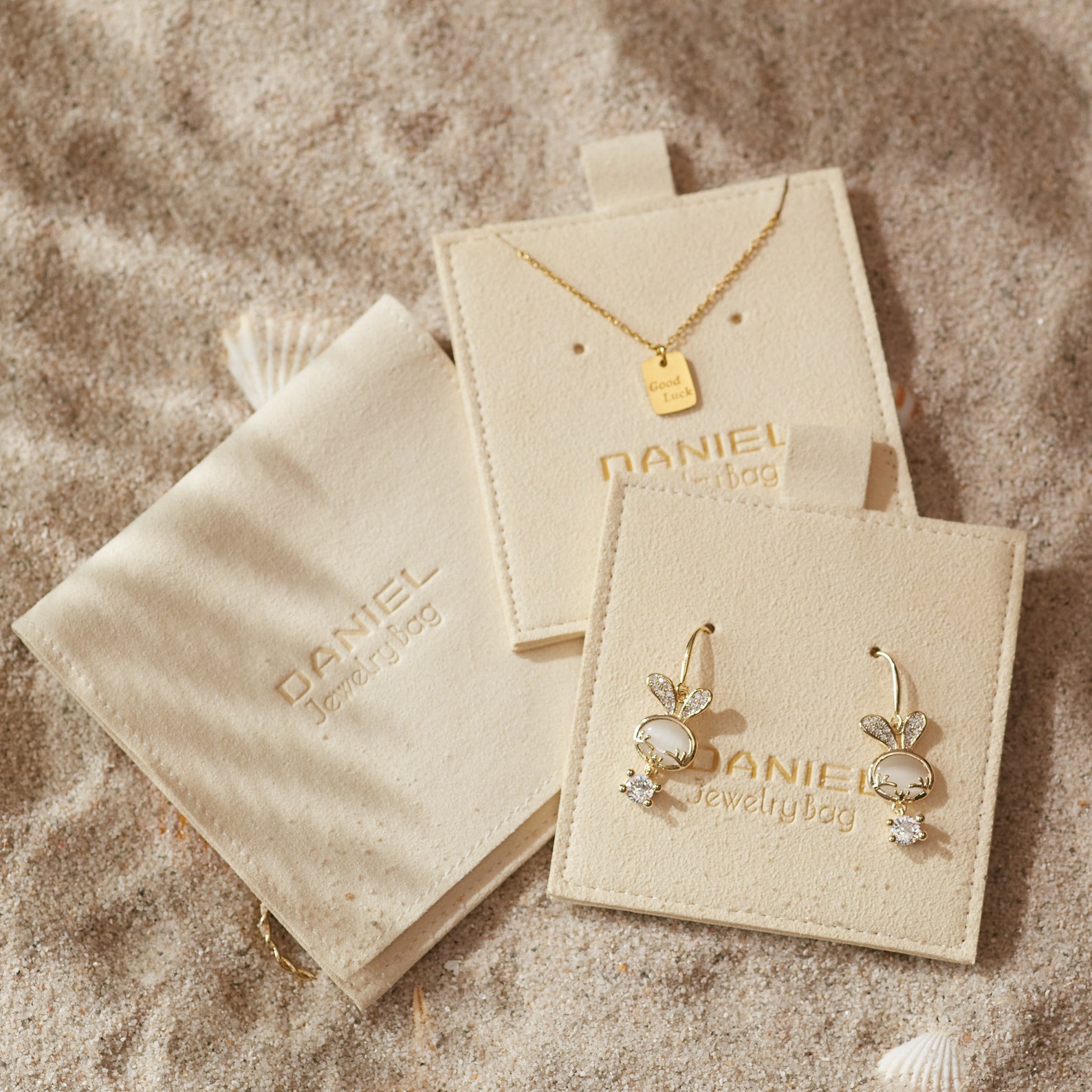 Sample Listing Personalized Jewelry Bags With Custom Logo Etsy