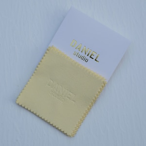 100pcs personalized Polishing Cloths Custom jewelry cleaning cloth with logo 8x8cm