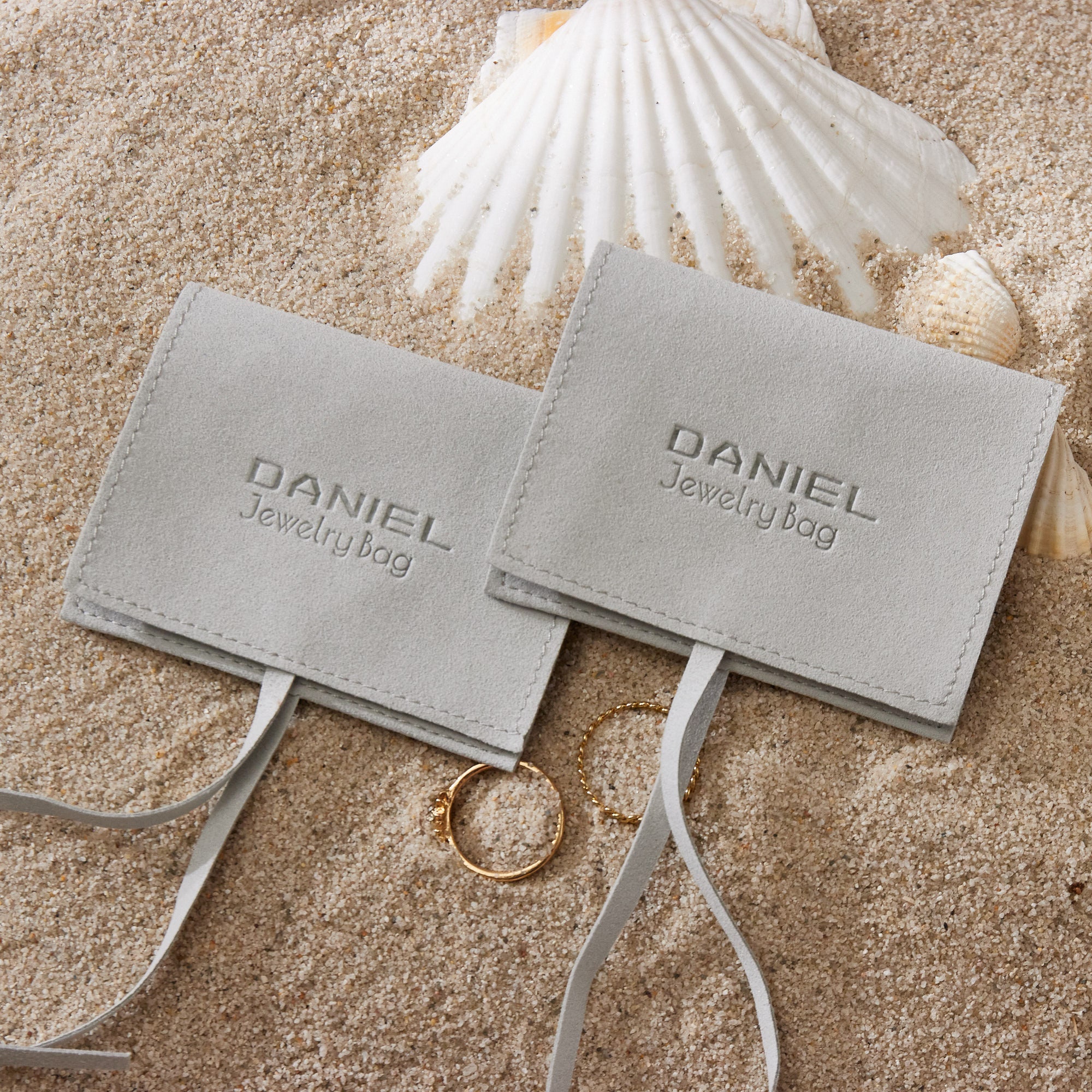 50pcs personalized jewelry bags with custom logo gray Etsy