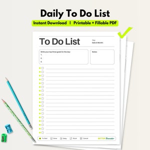 Liste minimale de tâches à imprimer, liste de contrôle, voyage, modèle de liste de tâches simples, planificateur de productivité, lettre, PDF imprimable et à remplir