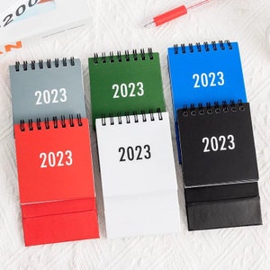 Mini 2022 2023 Calendar Desktop Desk,Yearly Month Calendars, Year Monthly Decor Stickers, Organizer Promotional Gift, Office School Supplies