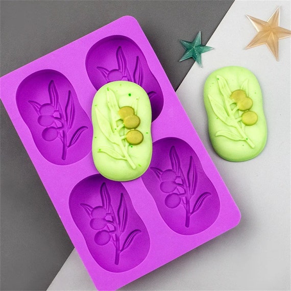 Olive Tree Soap Baking Silicone Mold, DIY Shape Olives Molds for Making  Plants, Molding Supplies Handmade Desserts 