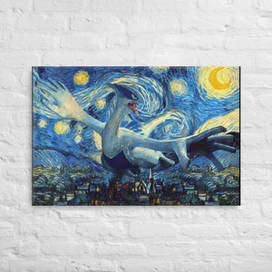 Noche estrellada Lugia - Lienzo