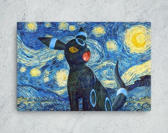 Shiny Starry Night Umbreon - Canvas