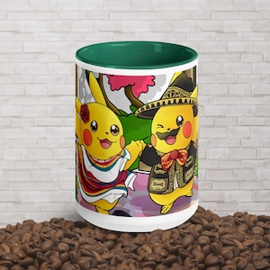 Mexican Pikachu - Mug with Color Inside