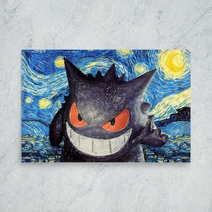 Noche estrellada Gengar - Imprimir
