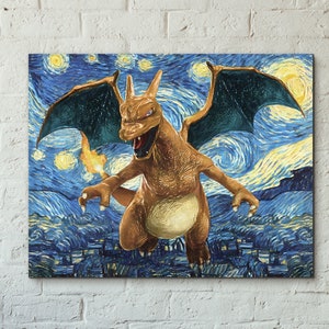 Starry Night Charizard - Imprimir