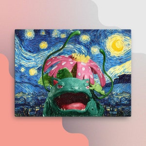 Starry Night Venusaur - Canvas