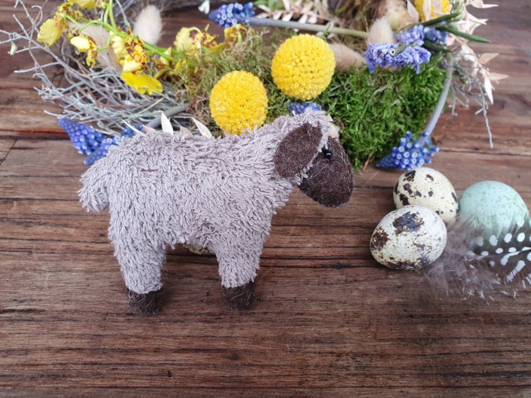 Chauffe-Œuf Mouton Blanc En Feutre - Décoration Pâques Cadeau Original