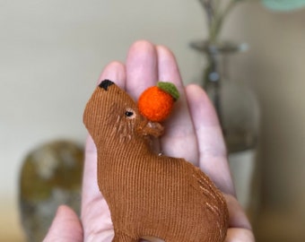 Capybara Wasserschwein Weihnachten Baumschmuck Weihnachtsschmuck Geschenkanhänger  Advent Handarbeit süß frech Deko stylisch modern niedlich