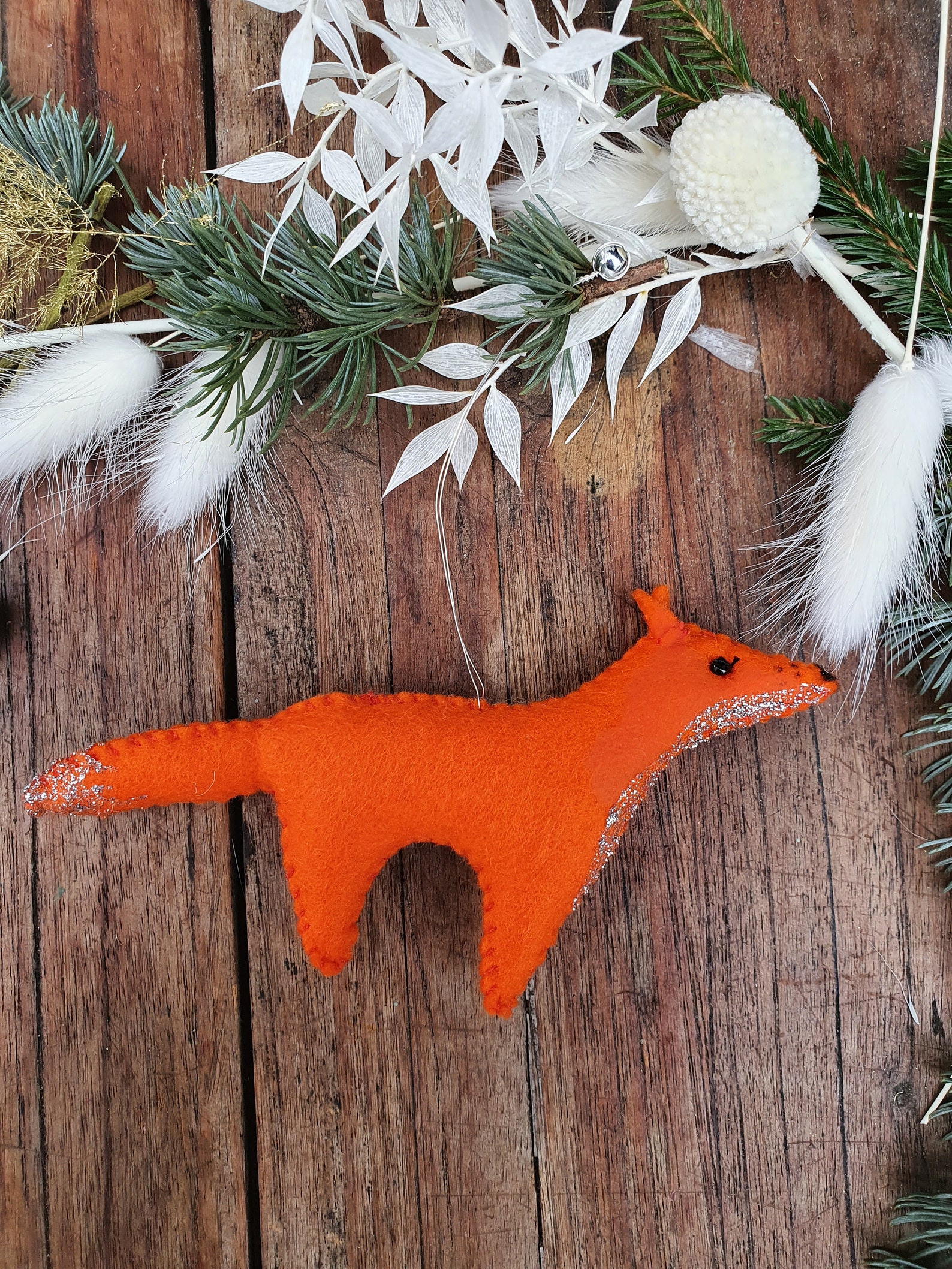 Fox Christmas tree decoration Christmas decoration gift Etsy