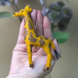 Giraffe Christmas tree decoration Christmas decoration gift tag felt Advent handmade sweet decoration stylish modern cute