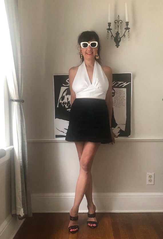 Vintage Marilyn Monroe style white halter top