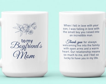BESTSELLER Boyfriend Moms Gift, Mug For Boyfriend's Mother 210100219