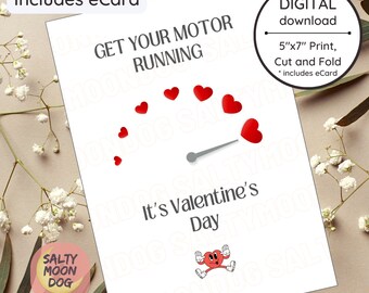 Car Guy Love Card, Car Lover Mechanic Card, Valentine Card, Anniversary Card, Card For Him, Card For Her, I Love You Card, Boyfriend Card