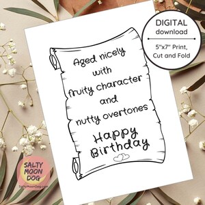 Carte d'anniversaire imprimable - anniversaire de père - cartes d'anniversaire numériques - cartes de joyeux anniversaire - anniversaire-ami anniversaire téléchargement LJ0289