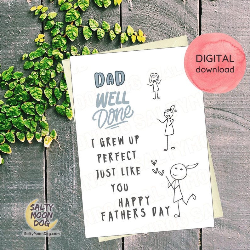Funny Card For Dad From Daughter Funny Father s Day Card Fathers Day Funny Card For Dad From Daughter Funny Father s Day Card Fathers Day