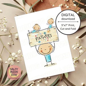 carte fête des pères | de voeux pour la fête des pères | Carte de blague de papa | Carte de fête des pères pour papa | Téléchargement instantané | Imprimable LJ0161
