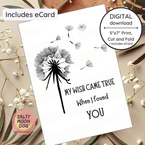 Carte drôle pour petit ami, carte de voeux pour mari, joyeuse Saint-Valentin, carte d'anniversaire, cartes d'amour, imprimable, souhait LJ0026