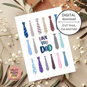 Carte de fête des pères de blague | FÊTE DES PÈRES carte de vœux | Carte de blague de papa | Carte d'anniversaire de papa | Papa bien habillé | Télécharger | Imprimable LJ0113