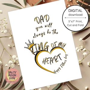 Carte imprimable pour la fête des pères | Carte de voeux pour papa | Carte de fête des pères pour papa | Carte amusante pour papa | Téléchargement instantané | Imprimable LJ0282