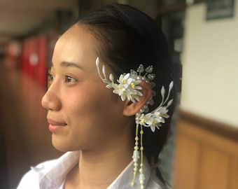 Thai Flower Bridal Ear Cuff Left Earring Made in Thailand wholesale-retail