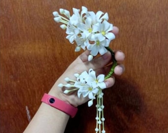 Thai Flower Bridal Ear Cuff Left Earring Made in Thailand