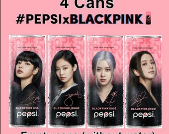 4 Cans BLACKPINK Pepsi Thailand Rose Jisoo Jennie & Lisa | Etsy
