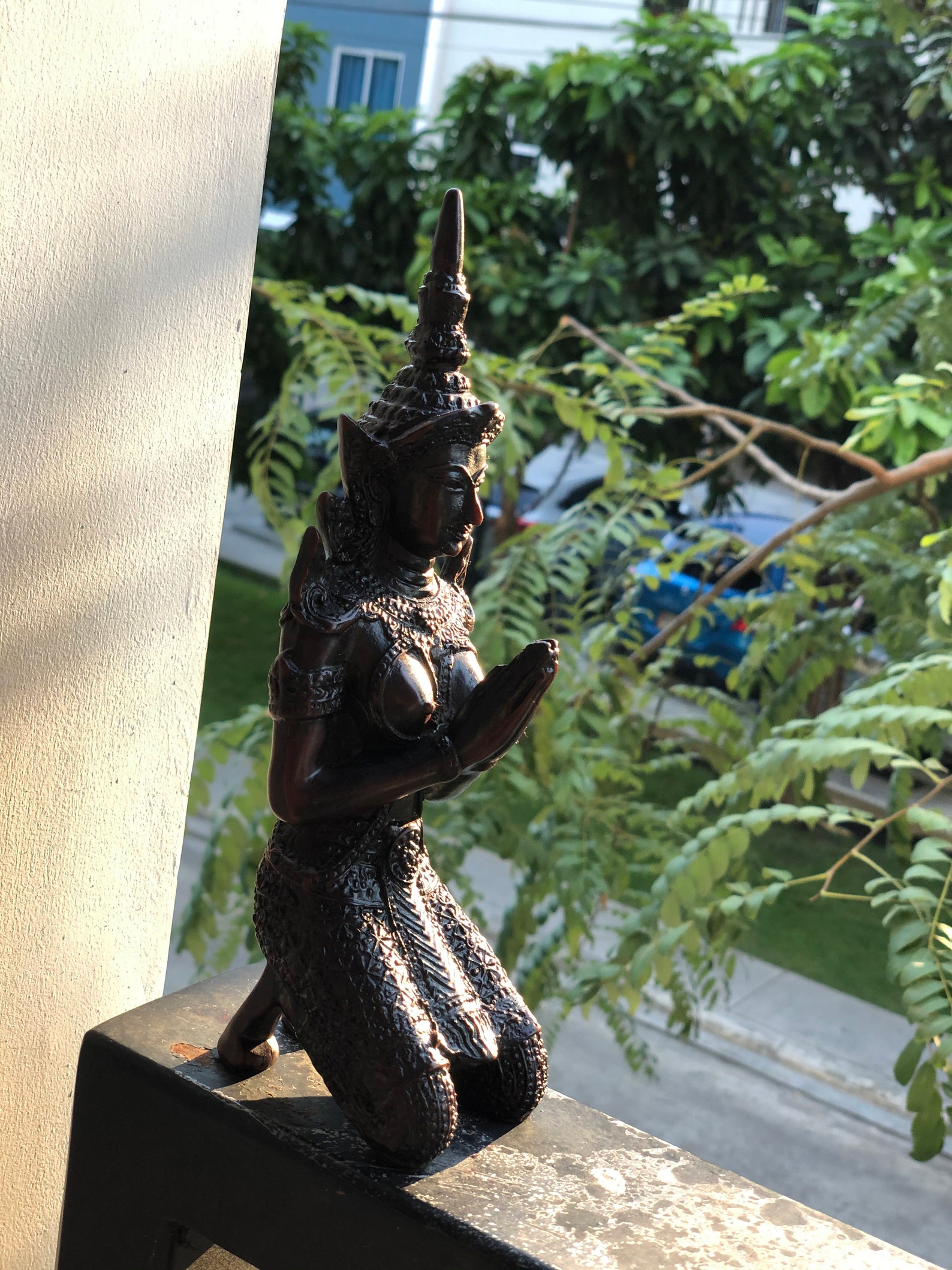 Oriental Furniture Teppanom Thai Angel Statue 21 cm Resin Etsy