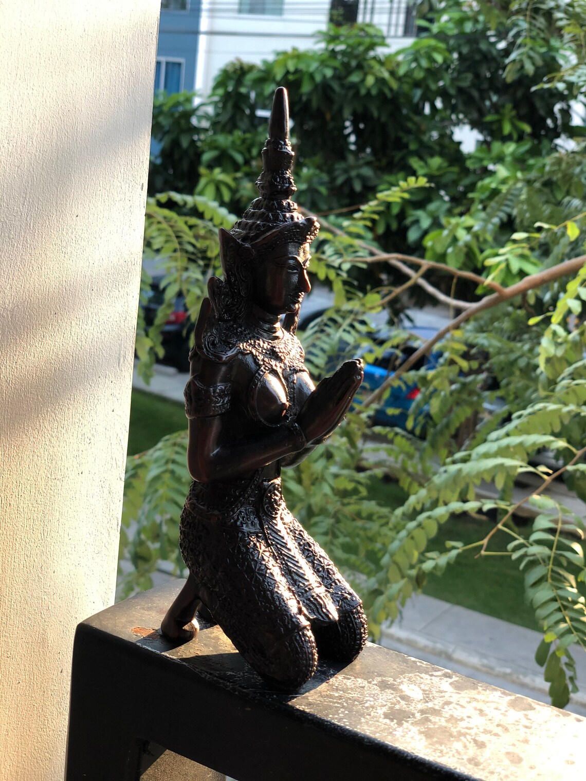 Oriental Furniture Teppanom Thai Angel Statue 21 cm Resin Etsy