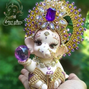 Ganesh Statue, Baby Ganesha Statue, Lord Ganesh Statue,10 inches,Fine Work, Puja Item, Religious Gift, Hindu God, Spiritual Gift