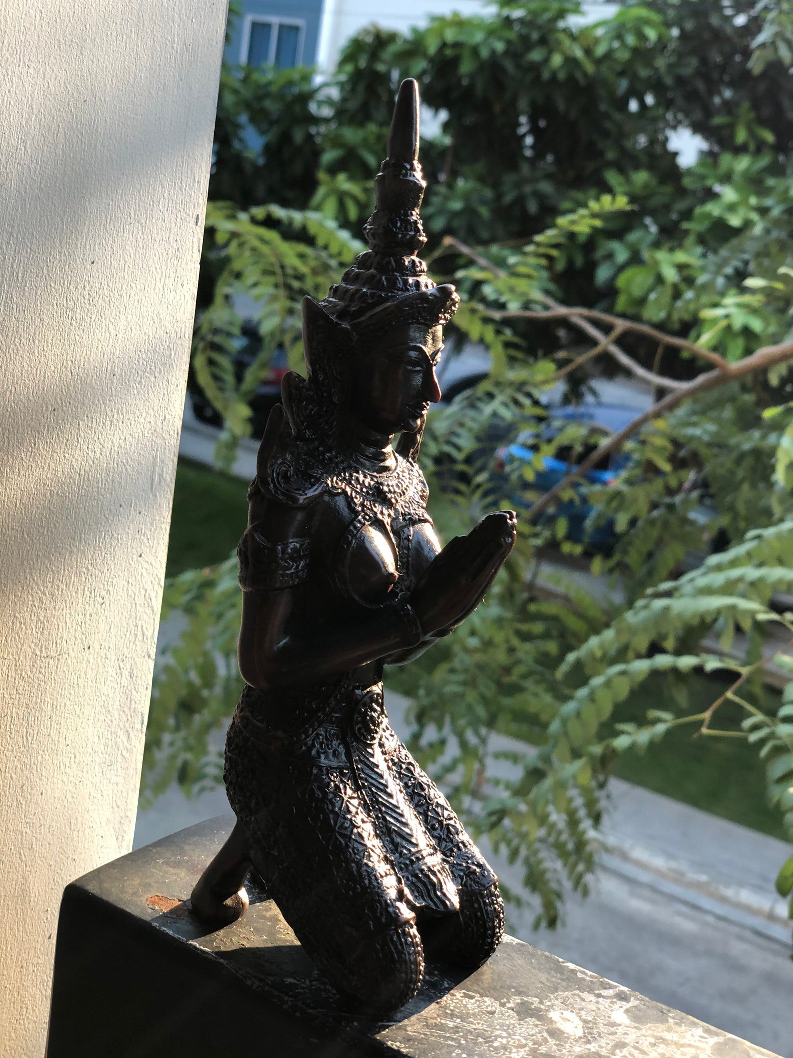 Oriental Furniture Teppanom Thai Angel Statue 21 cm Resin Etsy