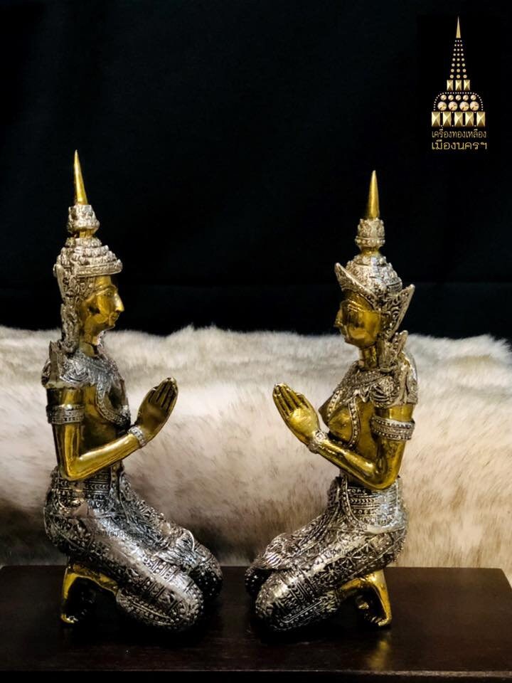 Oriental Furniture Teppanom Thai Angel Statue Thai Bronze Etsy Australia