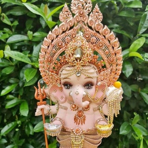 Ganesh Statue, Baby Ganesha Statue, Lord Ganesh Statue,13 inches,Fine Work, Puja Item, Religious Gift, Hindu God, Spiritual Gift