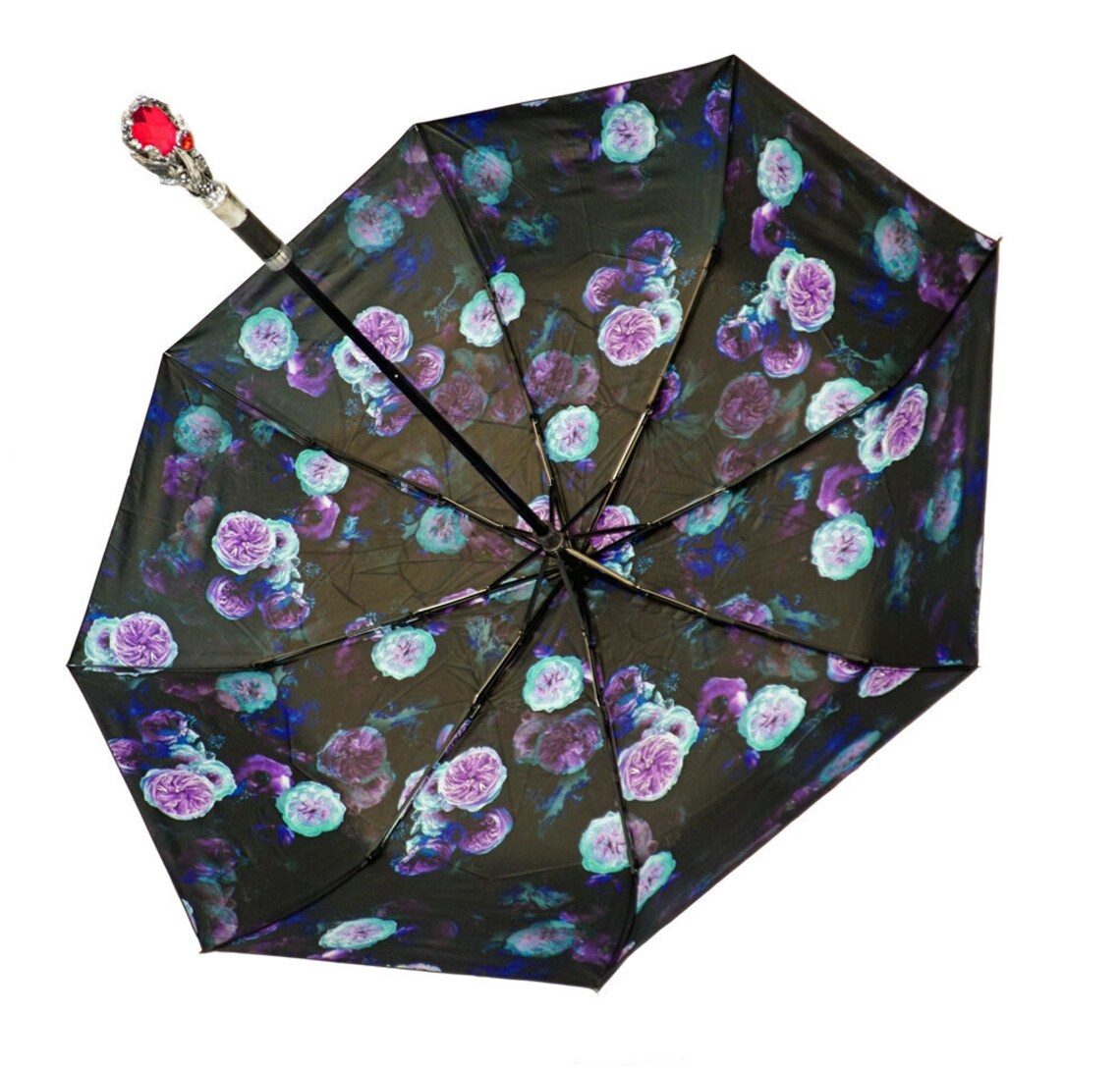 Fashionable Crystal Handle Umbrella Etsy