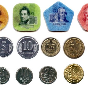 Psychologisch Mos Keel 4 munten Transnistrië Pridnestrovie geld Zeldzaam-vind Geld | Etsy