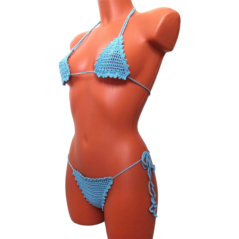 бразильское бикини Sheer bikini набор бикини Crochet 6 - изображение.