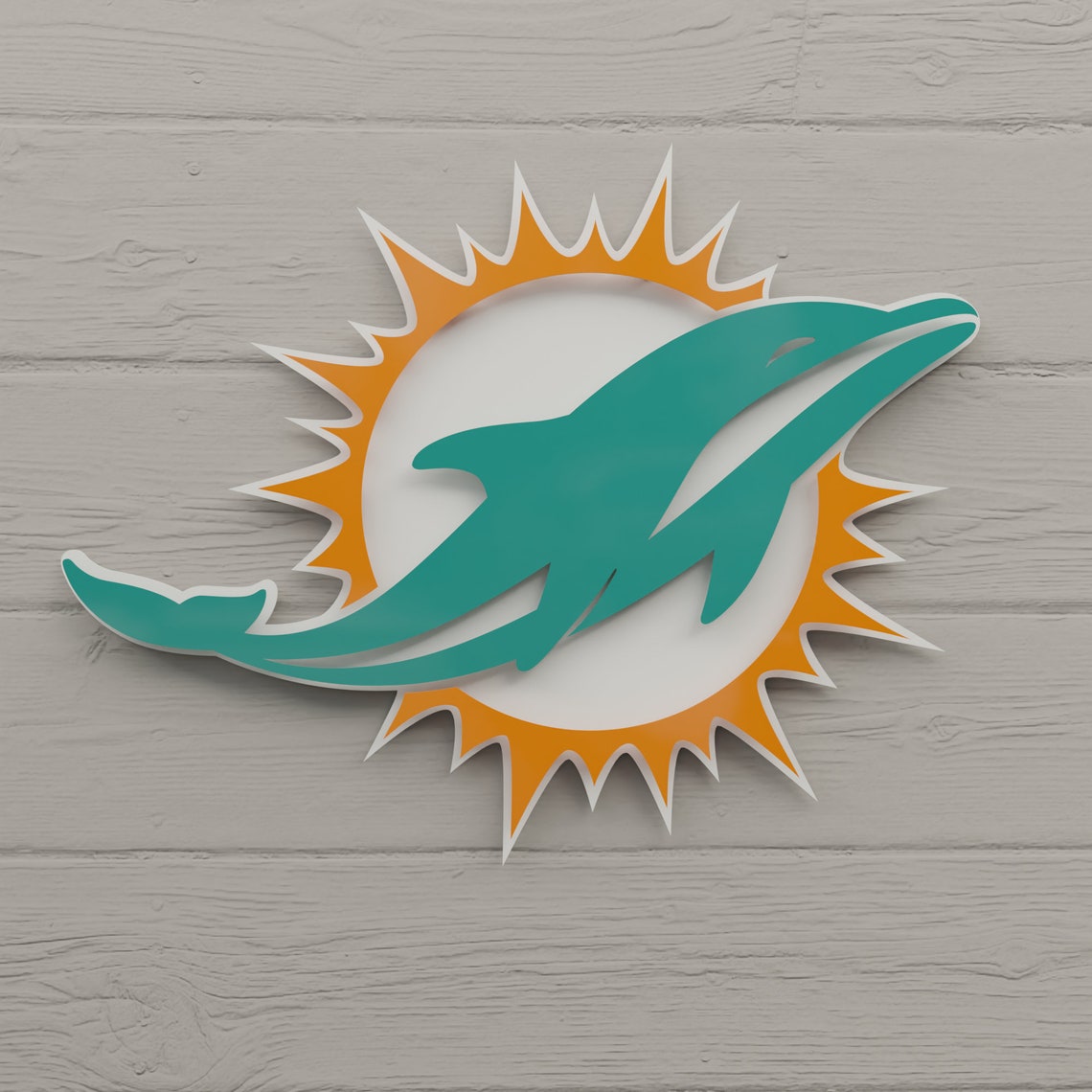 miami dolphins 3d foam logo sign miami dolphins 3d foam logo sign