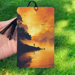 Bookmark For Men | Fishing Bookmark | Outdoor Bookmark | Colorful Bookmark | Bookish Merch | Bookish Bookmarks | Retro Aesthetic