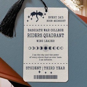 Dragon Bookmarks | Fantasy Bookmarks | Bookish Gift | Bookmark Ticket | Bookclub Bookmark | Cute Bookmarks
