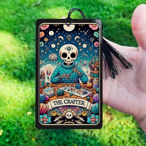The Crafter Tarot Card Bookmarks, Witchy Bookmarks, Laminated Bookmarks, Gothic Bookmark, Booktok, Bookish Gifts, Crafting gifts